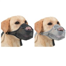 1x Dog Anti-Bark Bite Nylon Muzzle for Small Large Adjustable Dog Muzzle