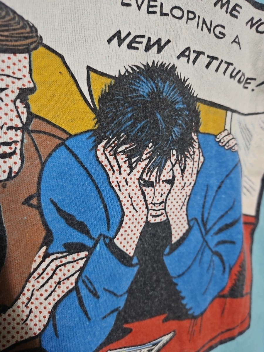 True Vintage 80s 90s Single Stitch Funny Pop Art Comic Tee T Shirt XL Warhol View 4