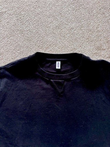 MOSCHINO .. Ladies Black Tape Crop Sweatshirt Sz L - Picture 3 of 9