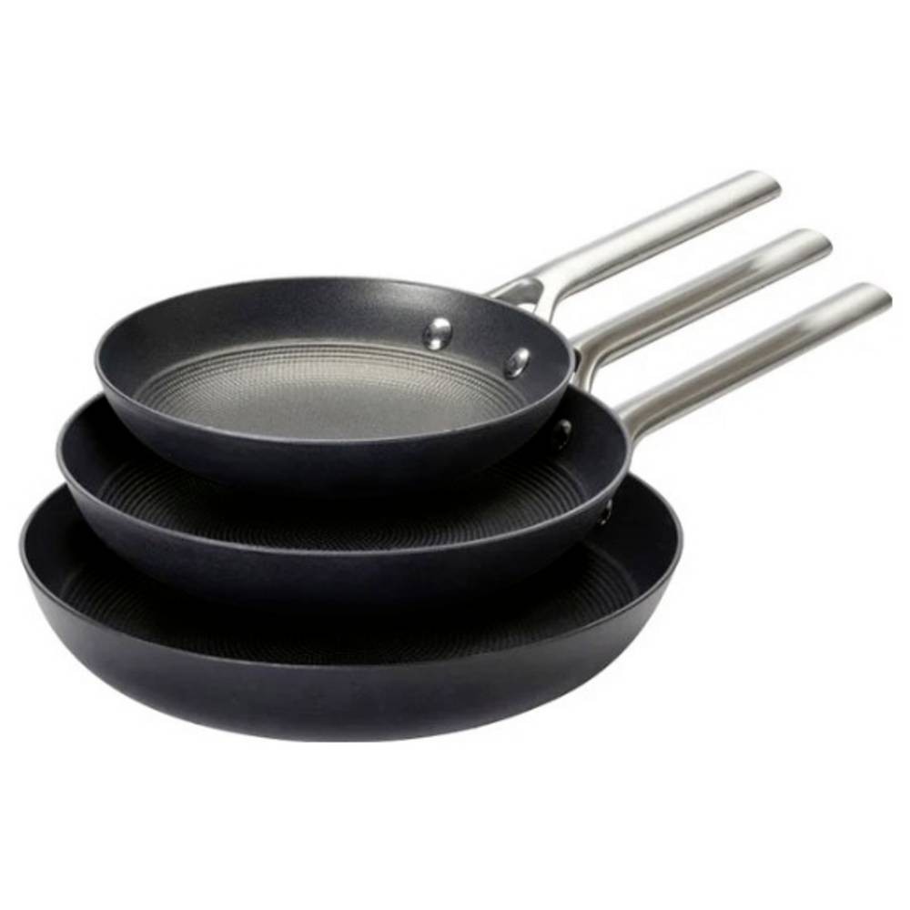 Qdesign 190-061 Set de poêles 3 pièces induction vitrocéramique gaz cuisine