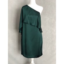 Lauren Ralph Lauren Mini Dress Women's Size 10 One Shoulder  Green NEW