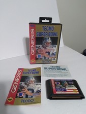 Tecmo Super Bowl - Sega Genesis 1993 - CIB Complete with Manual - Tested Works