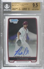 2012 Bowman Chrome Prospects Auto Matt Purke #BCP80 BGS 9.5 GEM MINT Auto ow6