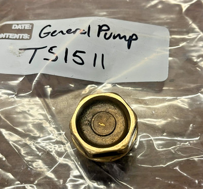 General Pump TS1511 Pressure Washer Pump Manifold Valve Cap Brass