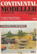 Continental Modeller Magazine October 1992 Colonel's Crossing Model Rail