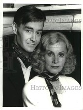 1988 Press Photo Actors Stefanie Powers & Rupert Frazer in a TV movie scene