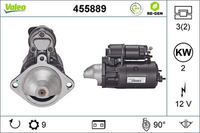Anlasser Starter VALEO RE-GEN - AT 455889 +41.65  Pfand für OMEGA V94 OPEL BMW