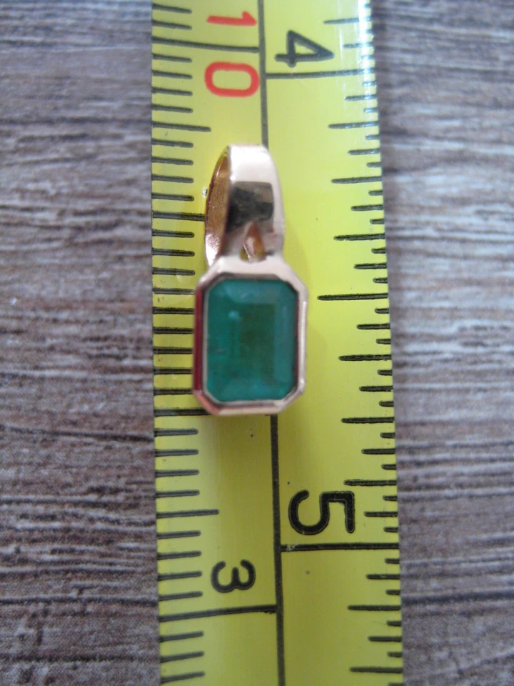 Anhänger 585 GG mit echtem Smaragd - Bild 4 von 4