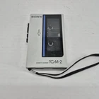 Vintage Sony TCM-2 Cassette Corder Player White - Spares & Repairs