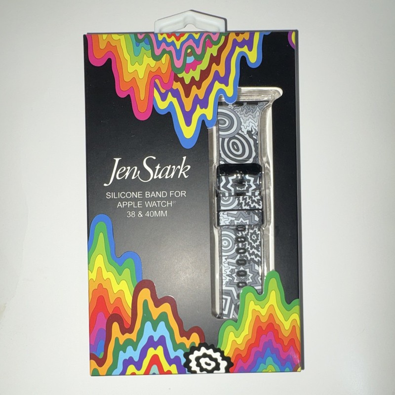 Jen Stark Silicone Strap Band for Apple Watch 38mm/40mm Multicolor