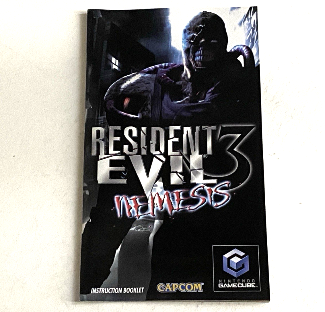 Resident Evil 3 Nemesis Manual Only NO GAME Nintendo GameCube