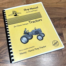 Peaceful Creek Service Repair Shop Manual for Massy Harris Pony Tractors