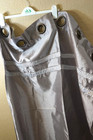 2 beautiful shiny gray curtain panels with holographic sequin trim approx. 36x84 — photo 1