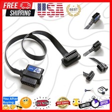 OBD II 16 Pin Splitter Extension 1x Male and 2X Female Extension Cable Adapte...