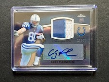 2012 Topps Chrome NFL Rookie Patch Auto RPA - Coby Fleener RC /50