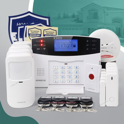 HOMSECUR Wireless &wired WIFI 4G GSM Home Security Alarm System IOS/Android APP