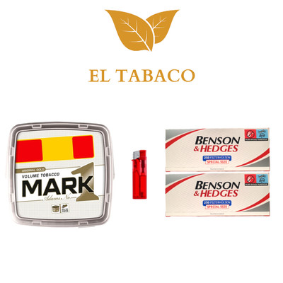 Mark 1 Gold Stopftabak Volumentabak 1x400g Dose +500 Special Hülsen +1 Feuerzeug