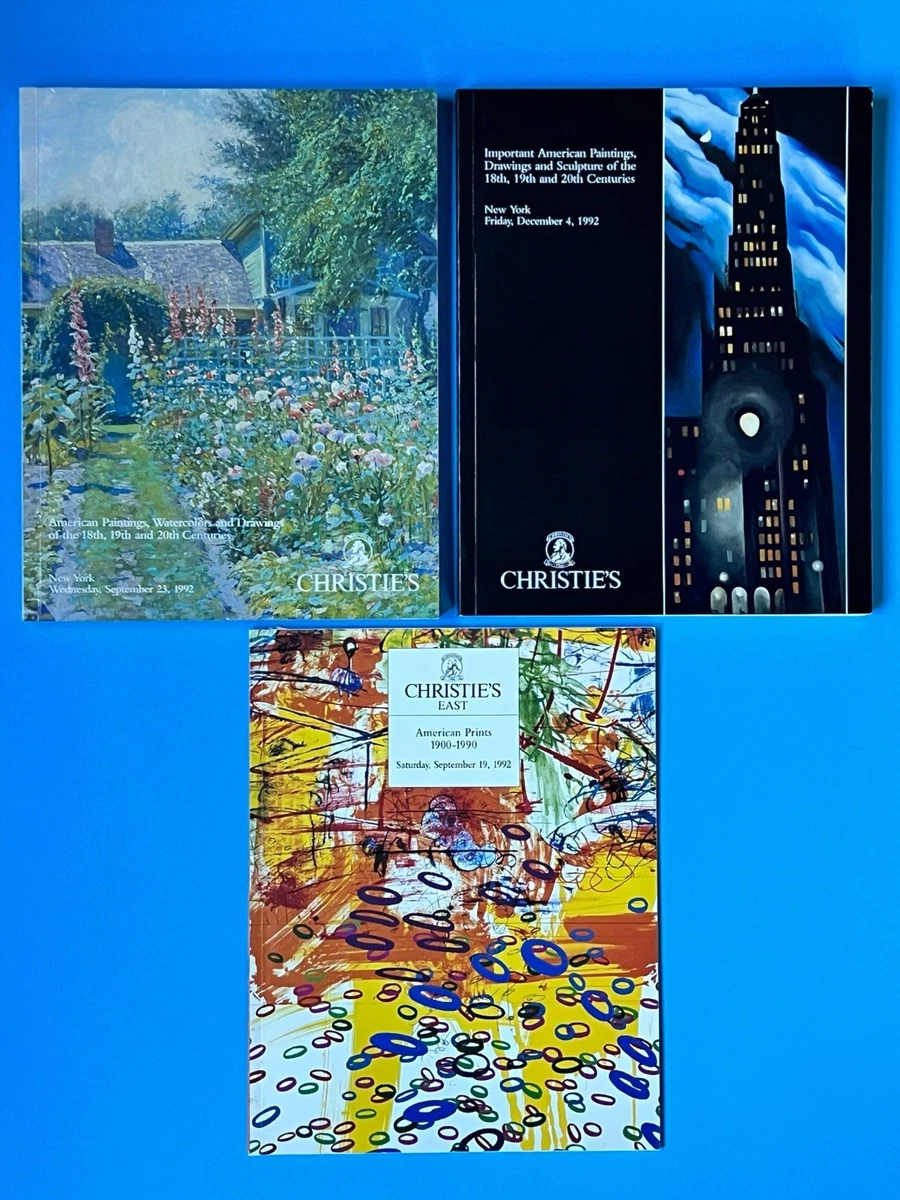 3 Christie's Auction Catalogs - 18th,19th,20th Century American