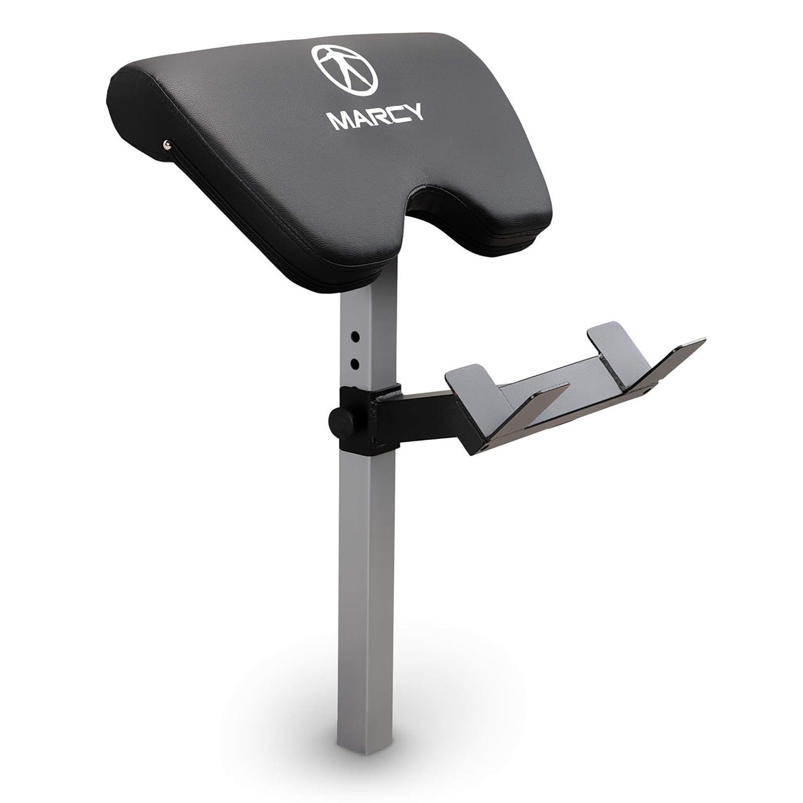 Marcy Adjustable Weight Bench Home Gym Set with Lat Tower Leg Developer Arm Curl