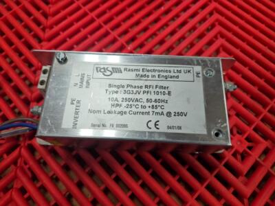 Rasmi Electronics 3G3JV-PFI-1010-E Single Phase 10A / 250V RFI/EMI Line Filter