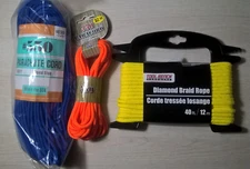 1 Paracord, 1 Parachute Cord, 1 Diamond Braid Rope For Home Garden Tents Tarps