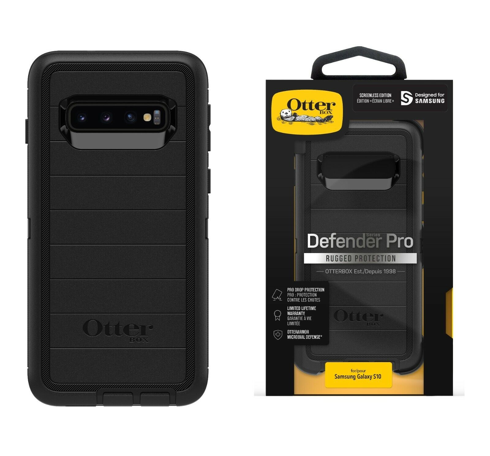 OTTERBOX Sam Defender Pro For Samsung Galaxy S10e - Black for sale online