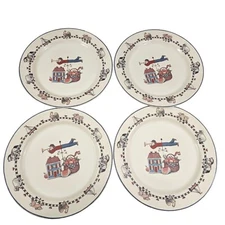 International Tableworks WINDY HILL Farm Animals 11" Dinner Plates - Set of 4