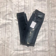 Kancan Distressed Skinny Jeans Dark Wash Women's size 24 NWT