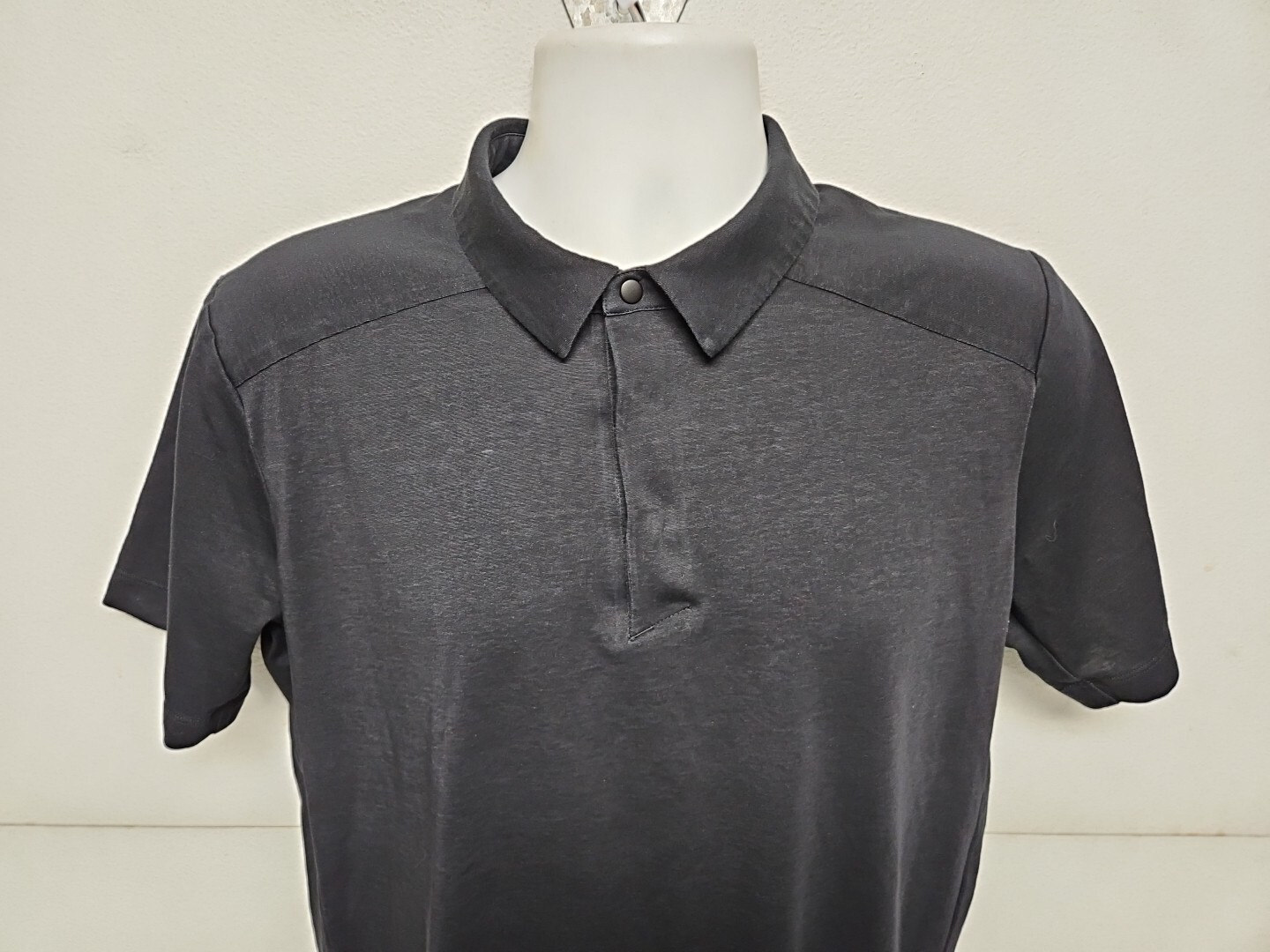 ARC'TERYX Polo Shirt Arcteryx Captive da uomo nera media manica corta outdoor elasticizzata adulto