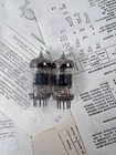 Matched pair 6N1P / 6N1 double triode tubes NOS Voskhod Rocket