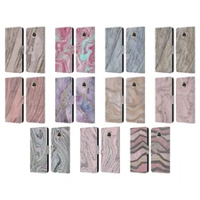 OFFICIAL LEBENSART PASTEL LIQUID GEODE LEATHER BOOK CASE FOR MOTOROLA PHONES