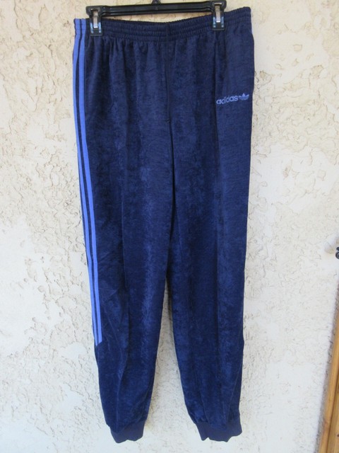 Pantalon ADIDAS ONE WORLD vintage années 80 pant bleu marine sport 192 XXL D8