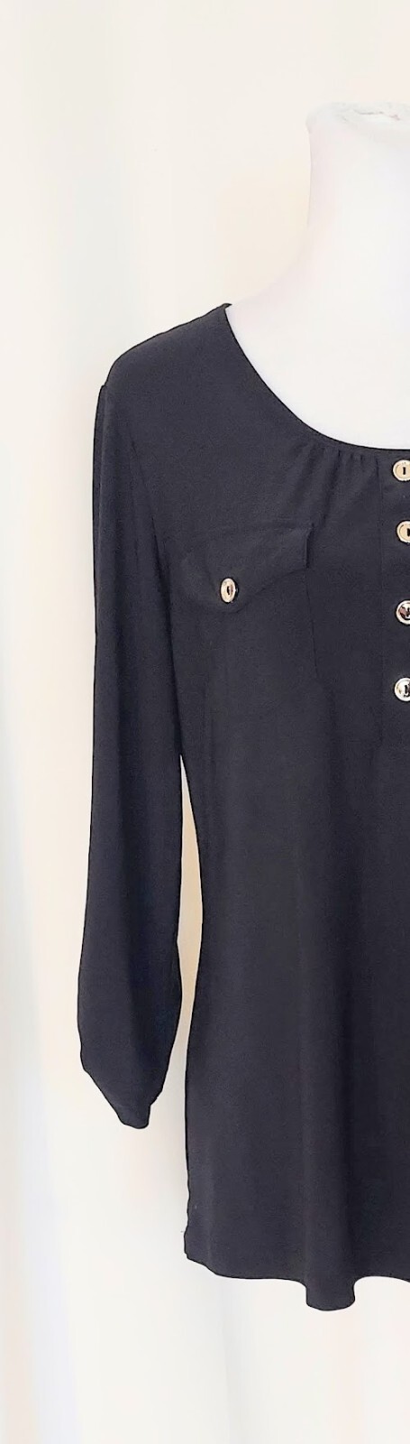 Per Seption Concept Roll Tab Sleeve Blouse Size M… - image 2