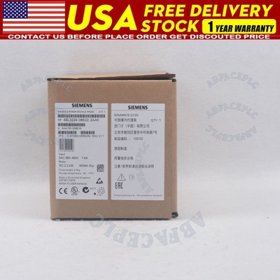 New Siemens 6SL3224-0BE22-2AA0 G120 PM240 Power Module 6SL3 224-0BE22-2AA0