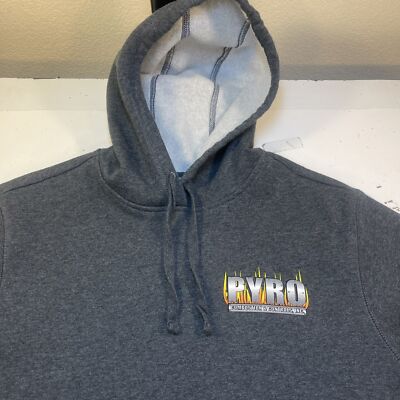 NEW PYRO Combustion & Controls Pyrotechnics HOODIE HOODED SWEATSHIRT Sz Mens L 