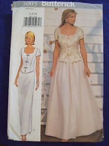 UNCUT BUTTERICK#5003 WOMEN SZ6- 8-10 MOTHER OF THE BRIDE OUTFIT SEWING PATTERN | eBay