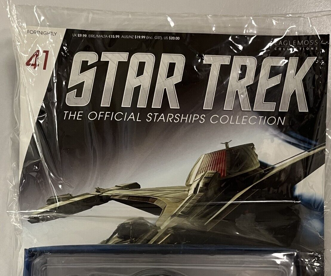 Eaglemoss Star Trek Collection #41 Klingon Raptor Starship & Mag