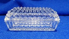 VINTAGE SAMMLERST&Uuml;CK GESCHLIFFENES Glas TRINKET BON-BONIER UVP &pound;29 SELTEN RETRO GESCHENK NEU