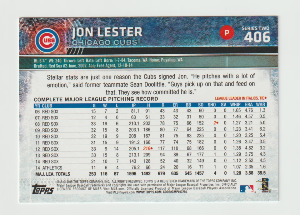 2015 Topps Series 2 Baseball - Pick Your Cards / Complete The Set! - Image 3 of 3