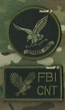 FBI SERVARE VITAS HOSTAGE RESCUE TEAM HRT CNT KANDAHAR TRAINING AFGHAN 2-PC SET