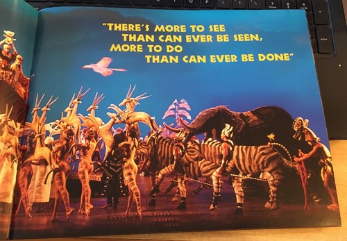 Disney Presents The Lion King 2009, programa de espectáculos con inserto de reparto - Imagen 3 de 6