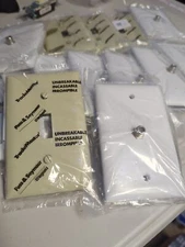 Lot of 16 New Light Switch Covers & CATV Jack Wall Plates