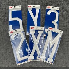 Joy Iron On Embroidery Letters  Numbers 4" Varsity Iron-On Appliqu  Patches