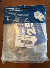 TRENDnet 24-Port Blank Keystone geschirmtes 1U Patch Panel, STP, Kat6A, Kat5, Ka