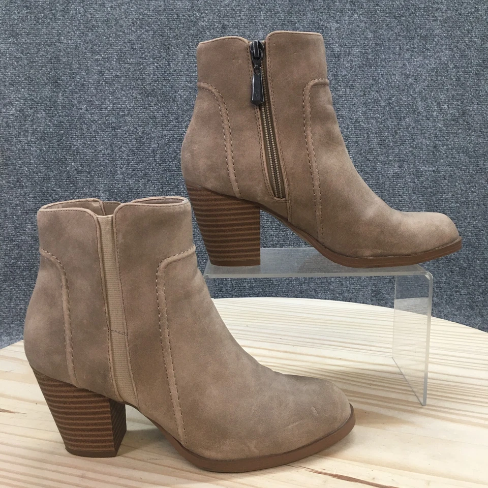 Botas Simply Vera Vera Wang para mujer 6 M Nellie botín marrón imitación cuero Foto 2 de 4