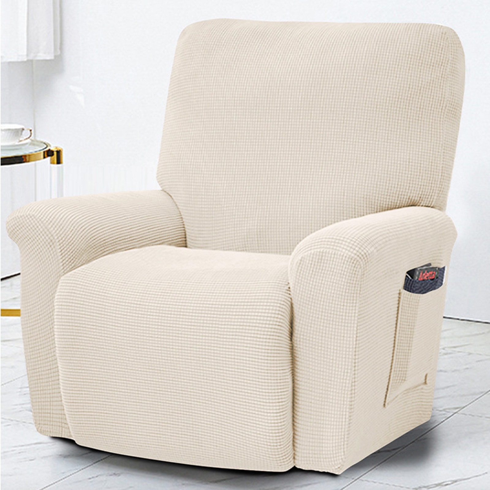 Solid Color Split Design Recliner Cover Armchairs Massage Lazy Boy