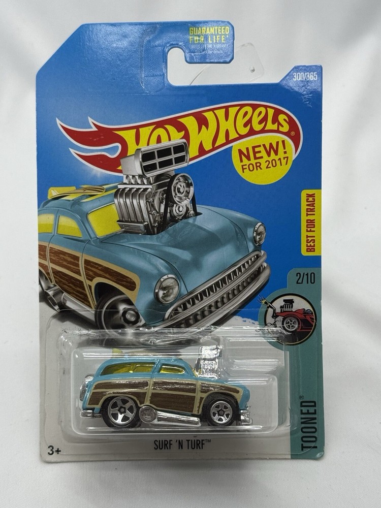 2017 Hot Wheels Tooned Surf 'n Turf Blue 300/365 2/10