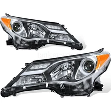 For 2013-2015 Toyota RAV4 RAV-4 Headlights Left+Right Replacement Headlamps