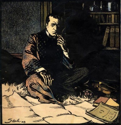 Sherlock Holmes Solitary Cyclist Frederic Dorr Steele 1903