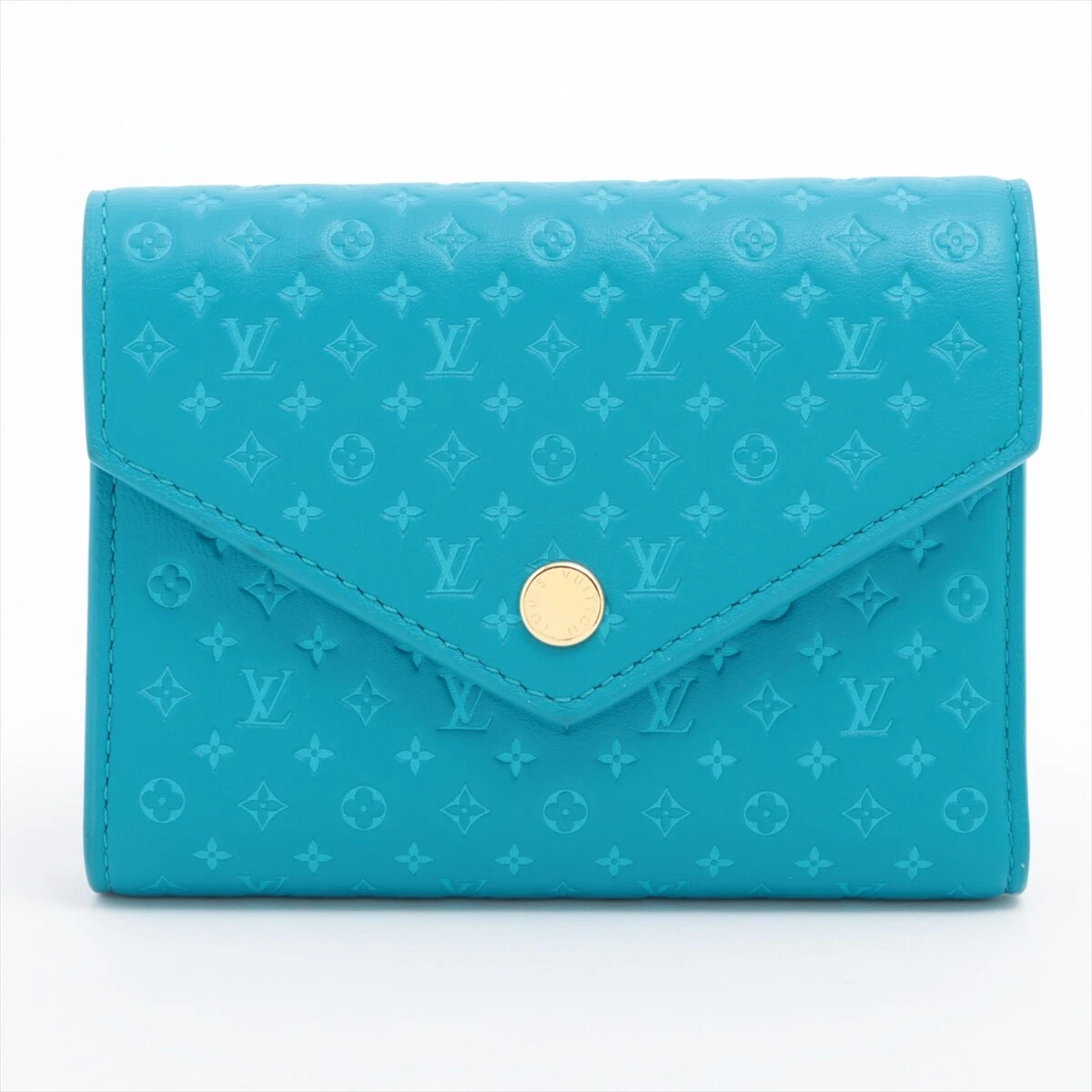 Louis Vuitton Nano Glam Portefeuille Victorine M82314 Blue Compact  